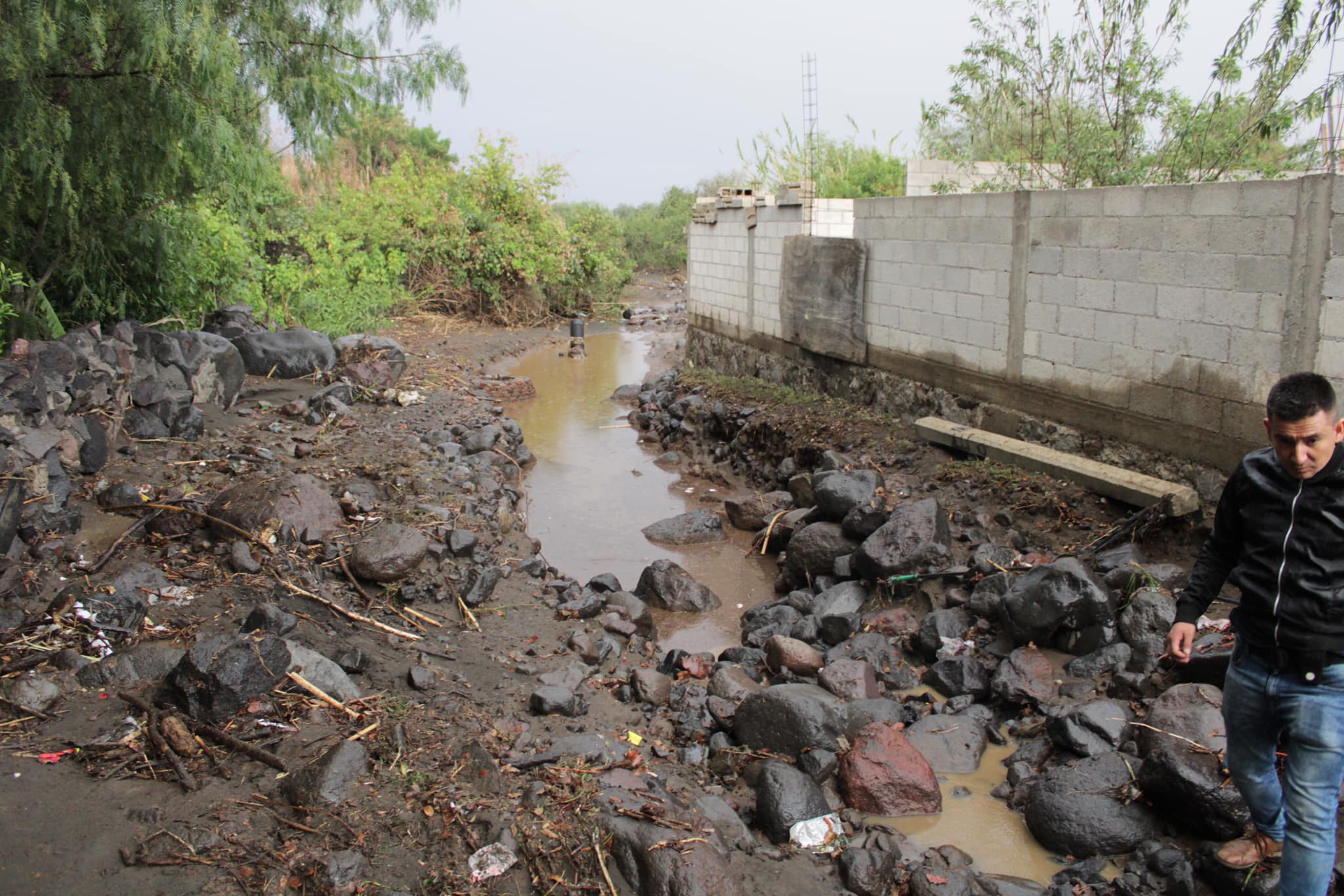 Suman 20 Familias Damnificadas Y Caminos Afectados Por Lluvias En San