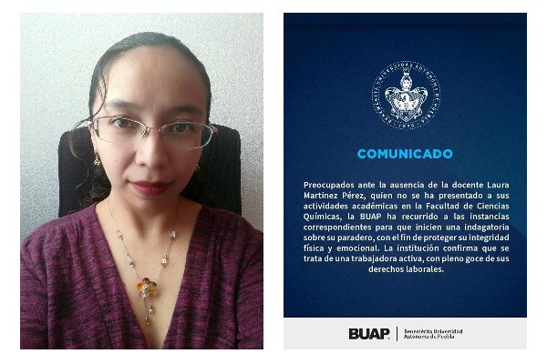 Buap Reporta Desaparici N De Catedr Tica Laura Tiene Una Semana Sin