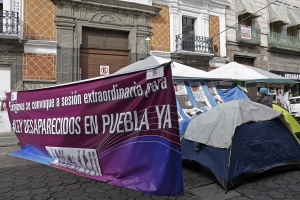 Pese a la lluvia, no se han movido.