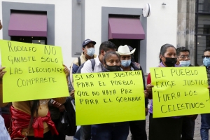 En agosto hubo manifestaciones de coyomeapenses en Puebla