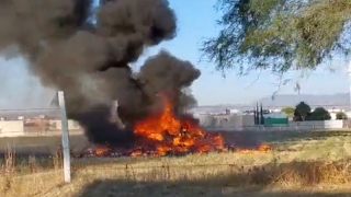 El incendio de la aeronave