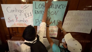 VIDEO | ¡Somos estudiantes, no somos delincuentes! Exigen libertad para Edgar y Leonardo