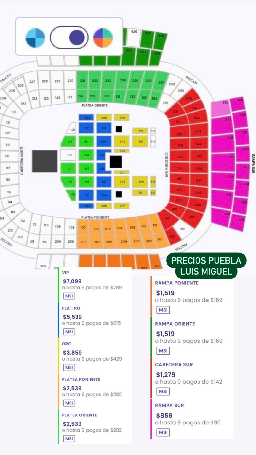 Estos son los precios de preventa de boletos para concierto de Luis