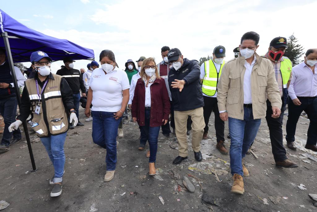 PGJE y FGR iniciarán investigación para conocer origen del incendio en basurero de Panotla: Lorena Cuéllar