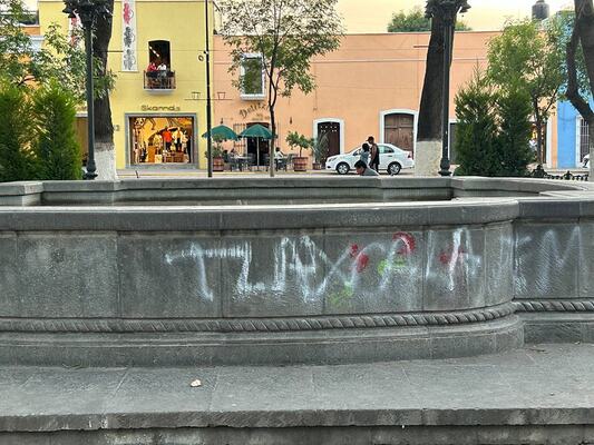 Gobierno de Tlaxcala valúa en 1 mdp "daños" a monumentos y edificios por manifestación 8M