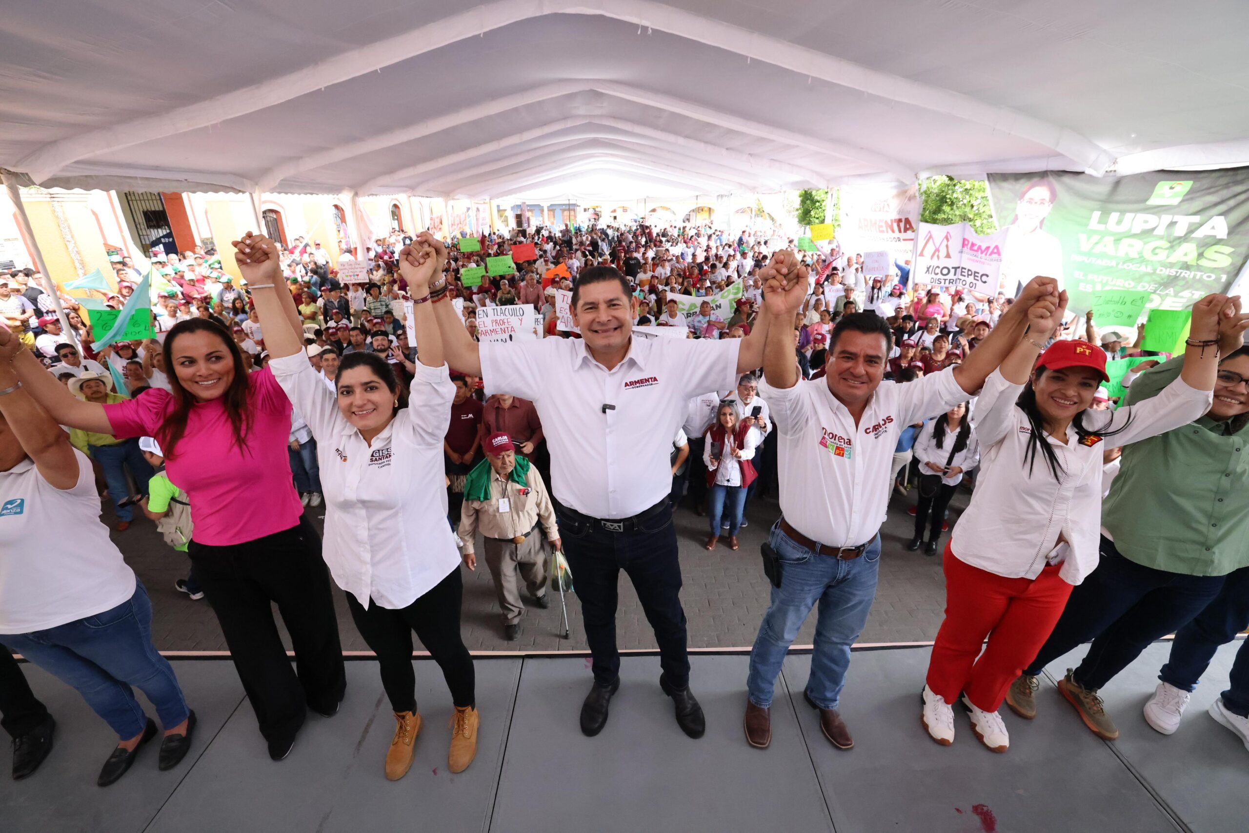 Habrá coordinación policial, "nada de que no me toca", dice Alejandro Armenta en Xicotepec 