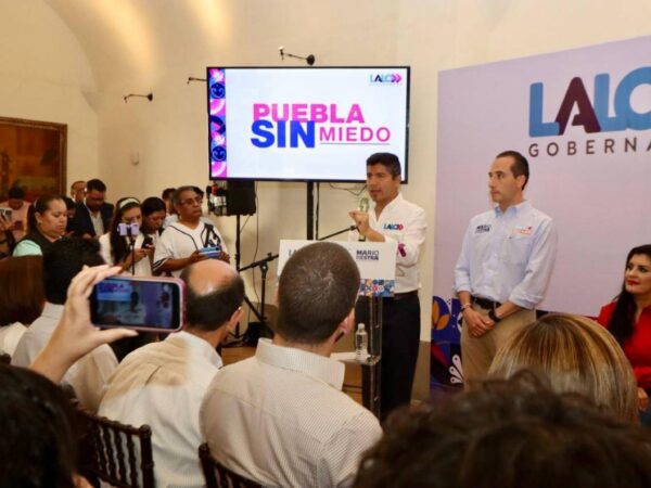 Rivera y Riestra presentan propuestas contra la delincuencia: 'Puebla sin miedo' y 'Blinda Puebla'