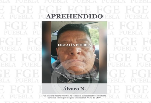 Captura FGE al alcalde de Acteopan, Álvaro Tapia Castillo, por feminicidio de su esposa