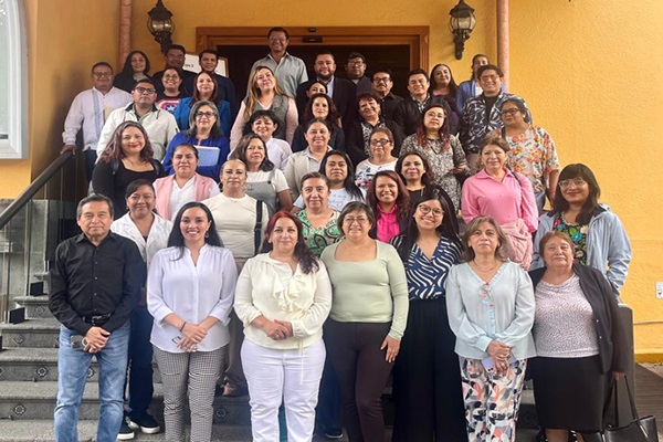 Docentes participantes en el taller "La evaluación diagnóstica y formativa en el marco de la Nueva Escuela Mexicana"