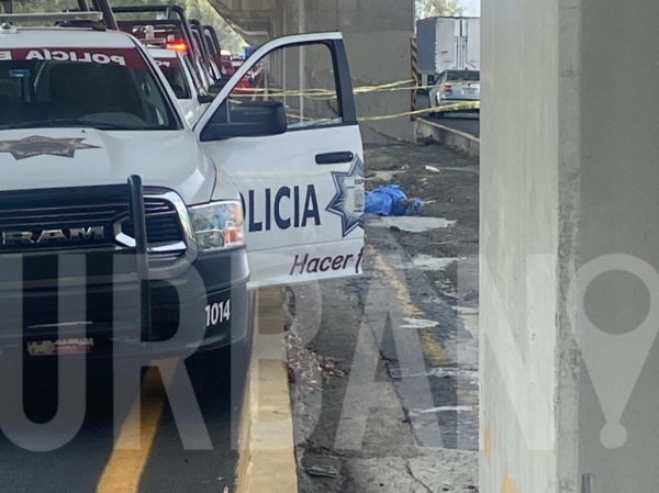 Abandonan a un hombre asesinado en camellón central de la autopista México-Puebla