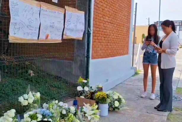 "Hasta siempre Dom": Maestros y alumnos se despiden de víctima de balacera frente al Centro Educativo Camino Real