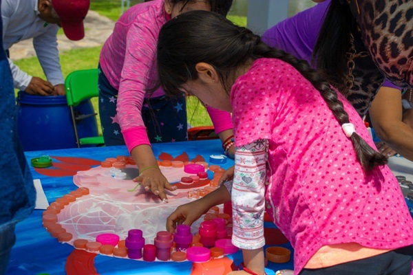 Ayuntamiento de Puebla, Promotora Ambiental de la Laguna y Cabiria imparten taller infantil para promover cultura del reciclaje