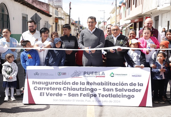 Gobierno de Puebla reactiva  la carretera San Salvador El Verde-Chiautzingo