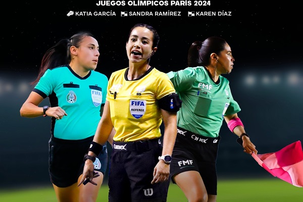 Historia en París 2024 árbitras mexicanas pitarán partido de fútbol masculino