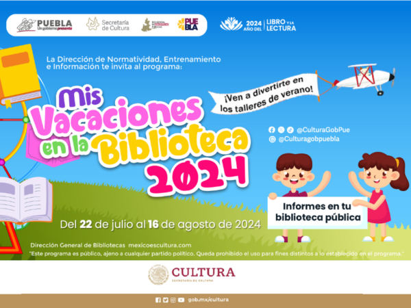 Este Verano asiste a “Mis vacaciones en la biblioteca” del 22 de julio al 16 de agosto