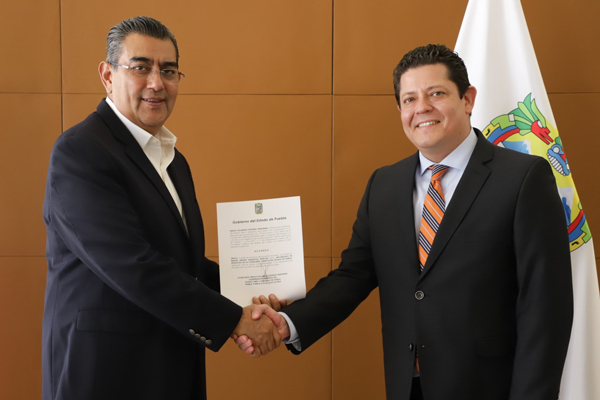 Sergio Salomón nombra a Miguel Arturo Sandoval Sánchez como encargado de despacho de la Consejería Jurídica