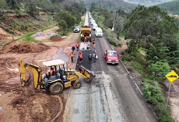 Gobierno de Puebla supervisa rehabilitación de carretera Aquixtla-Chignahuapan