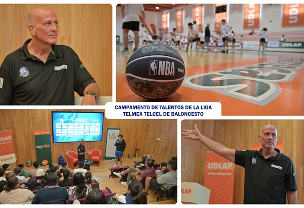 UDLAP | Se vivió gran cátedra de baloncesto de alto nivel impartida por coach ex NBA