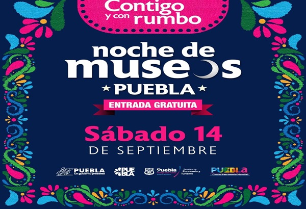 Ayuntamiento de Puebla invita a la edición de Fiestas Patrias de la Noche de Museos, el 14 de septiembre