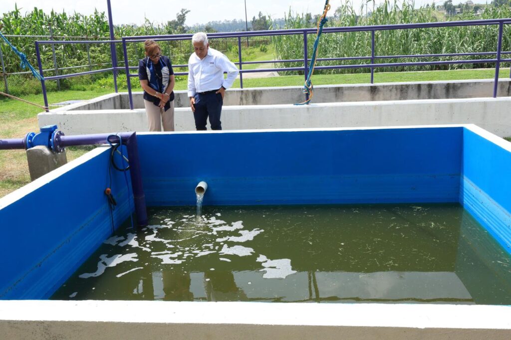 Gobiernadora de Tlaxcala inaugura líneas de riego agrícola de Plantas de Tratamiento de Aguas en Tepetitla 