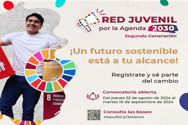 Invitan a juventudes tlaxcaltecas a ser parte de la “Red Juvenil por la Agenda 2030, segunda generación”