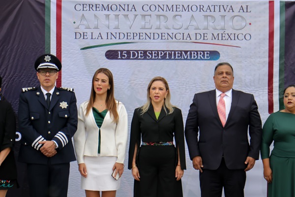 Llama Angon a la civilidad y al respeto a la ley en conmemoración del Aniversario CCXIV de la Independencia de México