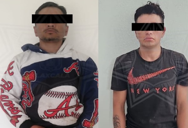 SSC Tlaxcala y policía de Atlangatepec aseguran a dos hombres por portación ilegal de armas