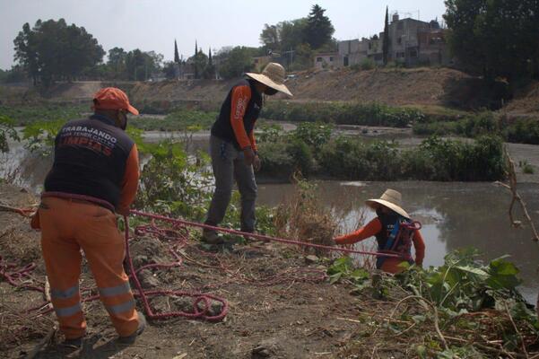 OOSL recoge 1,139 toneladas de basura en 48 barrancas y vasos reguladores durante 2024