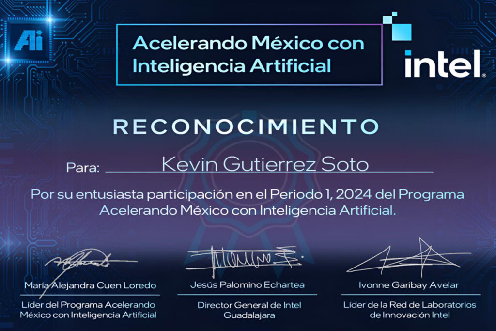 BUAP | Estudiante gana primer lugar en el concurso de Intel “Acelerando México con Inteligencia Artificial”