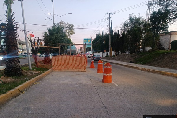 Agua de Puebla construye nueva línea de reforzamiento sobre la calzada Zavaleta