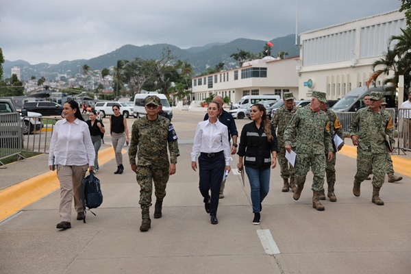 Claudia Sheinbaum se reúne con la gobernadora de Guerrero para atender las afectaciones provocadas por el huracán “John”