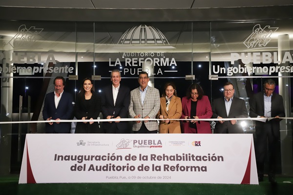 Con rescate de Auditorio la Reforma, Gobierno Estatal cuida patrimonio de poblanos