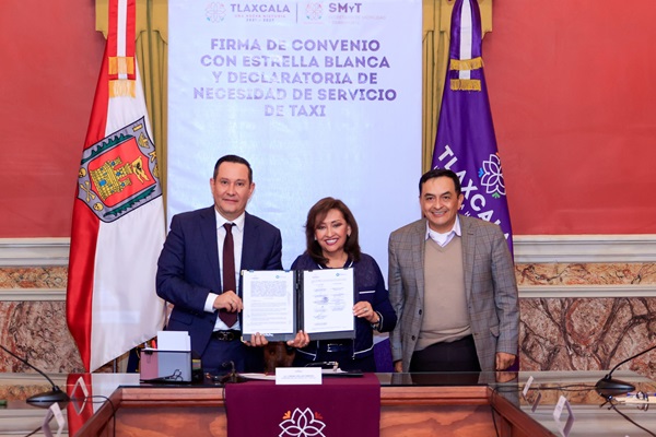 Firma Gobierno convenio para mejorar movilidad en Tlaxcala