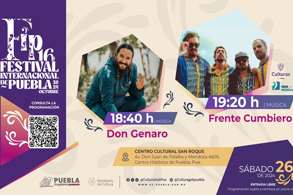 Habrá cumbión en el Centro Cultural “San Roque” este sábado 26 de octubre, en Puebla