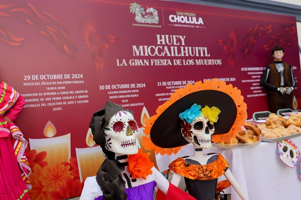 “Huey Miccailhuitl, la gran fiesta de los muertos” te espera en San Pedro Cholula, del 28 de octubre al 3 de noviembre