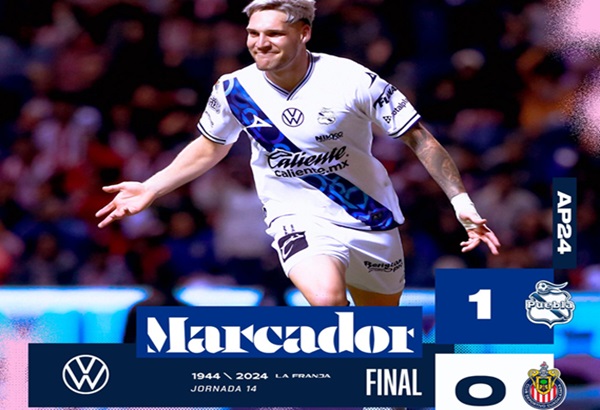 Por fin, el Club Puebla se levanta en el Cuauhtémoc; vence 1 a 0