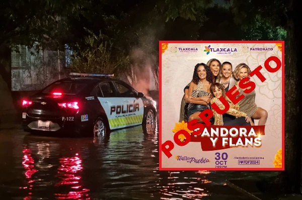 Protección Civil reprogramar concierto de “Pandora y Flans”, por lluvias en Tlaxcala