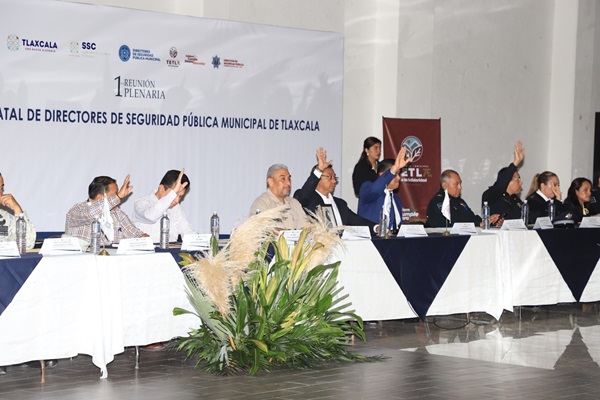 Realiza SSC Tlaxcala 1ra. Reunión Plenaria Ordinaria de Directores de Seguridad Pública Municipal