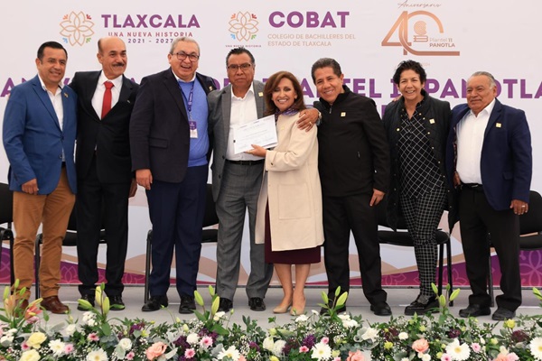 Reconoce Gobierno de Tlaxcala 40 años de trayectoria del Cobat Panotla