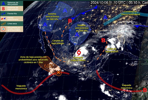 CLIMA | Este domingo 6 de octubre habrá lluvias puntuales muy fuertes en Puebla y lluvias fuertes en Tlaxcala