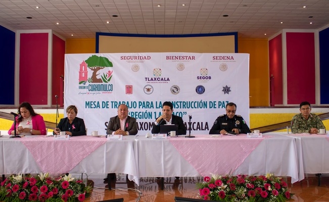 Segob Tlaxcala realiza la Mesa de Seguridad correspondiente a la región I Apizaco