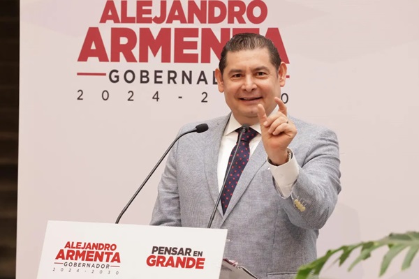 Alejandro Armenta destinará 2,500 mdp en 2025 a pagar contratos por construcción de Audi, CIS y MIB