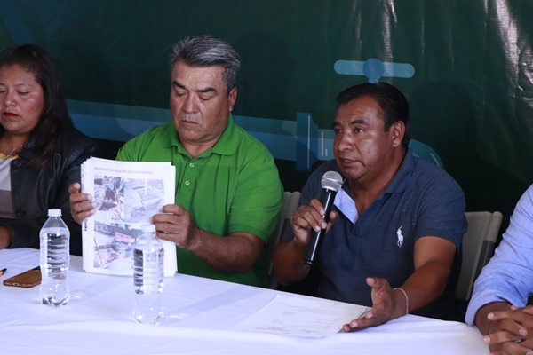 Expone presidente del Comité de Agua de Sanctorum intromisión del anterior titular