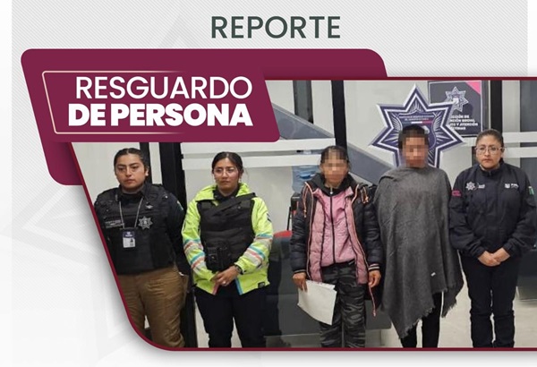 SSC Puebla resguarda a una persona proveniente de Tlaxcala para ser devuelta a su entorno familiar 