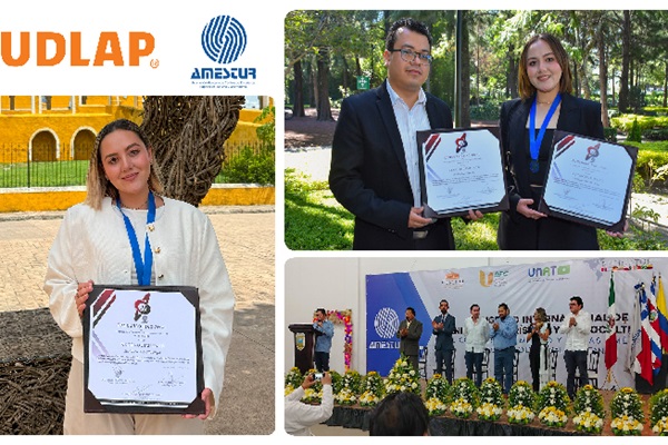 UDLAP | Estudiante y académico son subcampeones en el Concurso de Investigación Turística y Gastronómica Aplicada de la AMESTUR