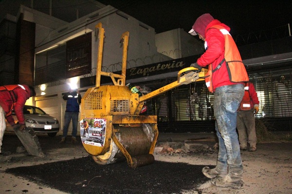 Más de 2 mil baches cubiertos por el Gobierno de la Ciudad