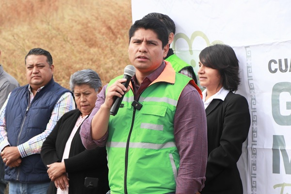 Omar Muñoz da banderazo de inicio a importante acceso al municipio sobre Periférico Ecológico