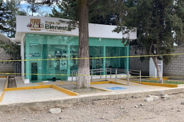 Roban Banco del Bienestar en La Resurrección, Puebla; ladrones logran botín de casi un millón de pesos