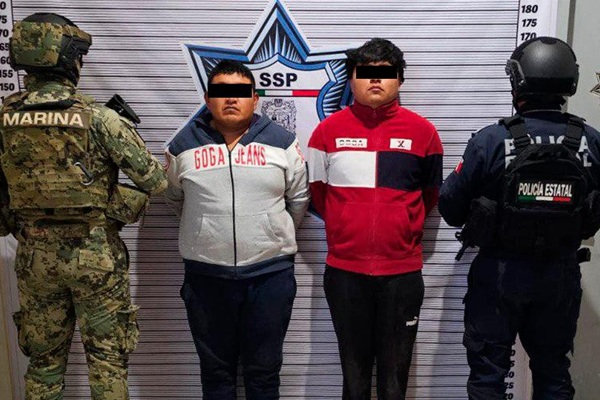 En Texmelucan, detienen SSP y SEMAR a tres hombres relacionados al robo con violencia