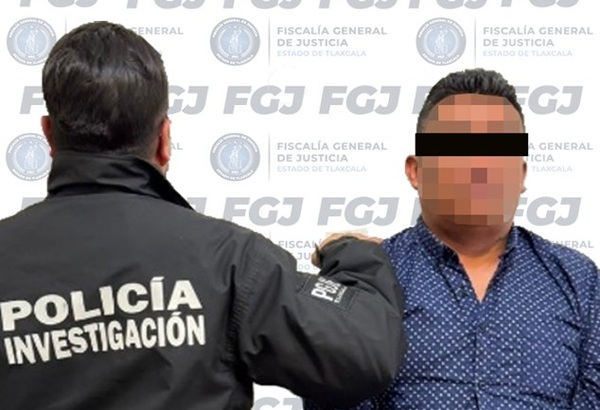 FGJE Tlaxcala detiene a Gelasio N., por homicidio en Zitlaltepec